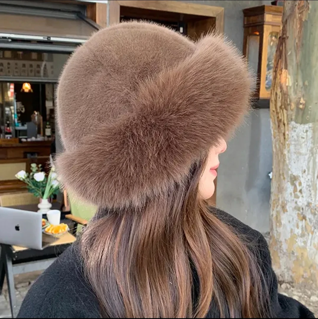 2024网红款蒙古帽保暖护耳百搭仿毛冬天保暖帽