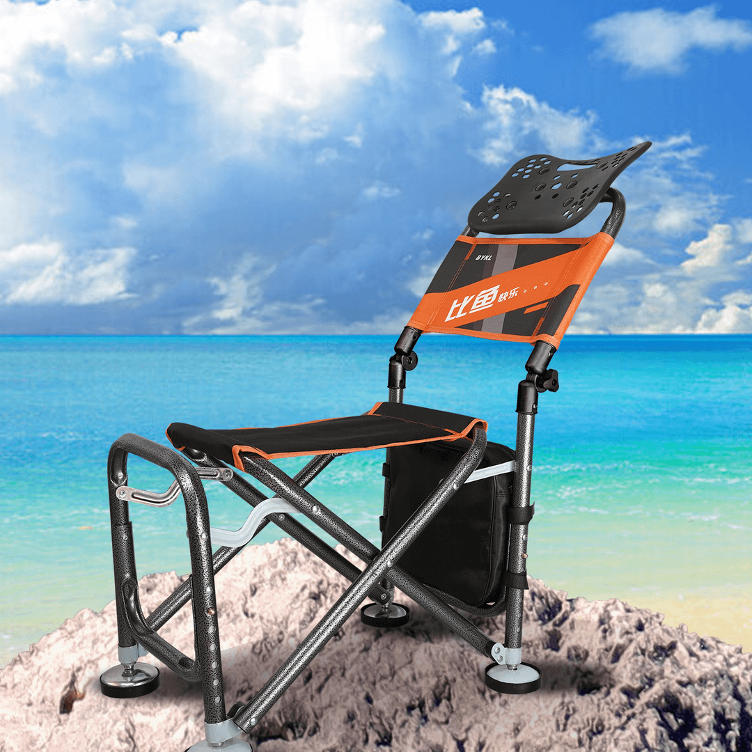 【比鱼快乐】多功能钓椅可折叠便携椅子可躺全地形钓鱼座椅.