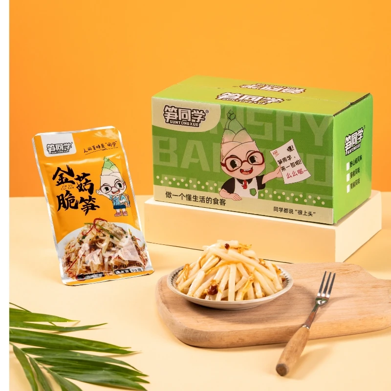笋同学金针菇脆笋小样下饭菜福建特产开胃榨菜下酒菜酱菜即食泡菜