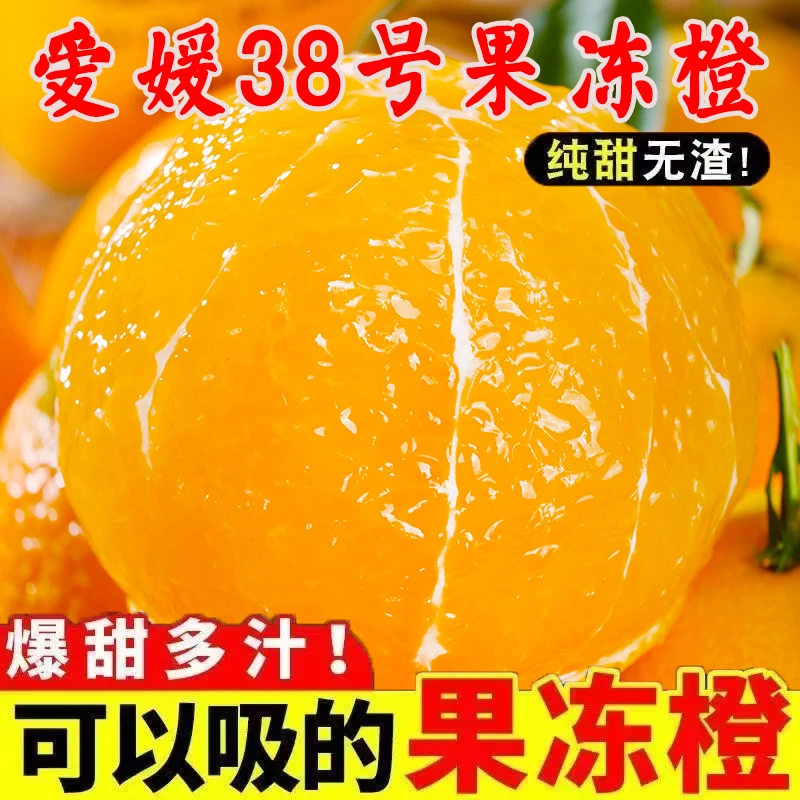 正宗爱媛果冻橙38号果冻橙果粒橙薄皮手剥橙超甜新鲜孕妇水果XX