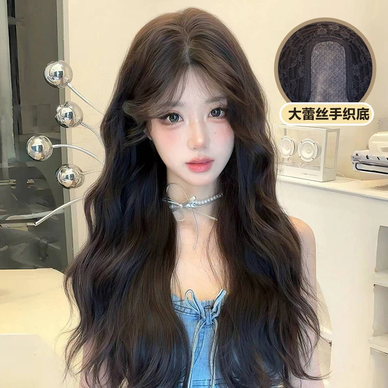 倾慕【娃娃手办】假发女长卷发韩式蛋蛋卷 自然中分刘海手织全头套