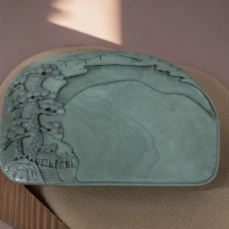 水泉老坑山水砚尺寸：26.2*16.8*2.6*