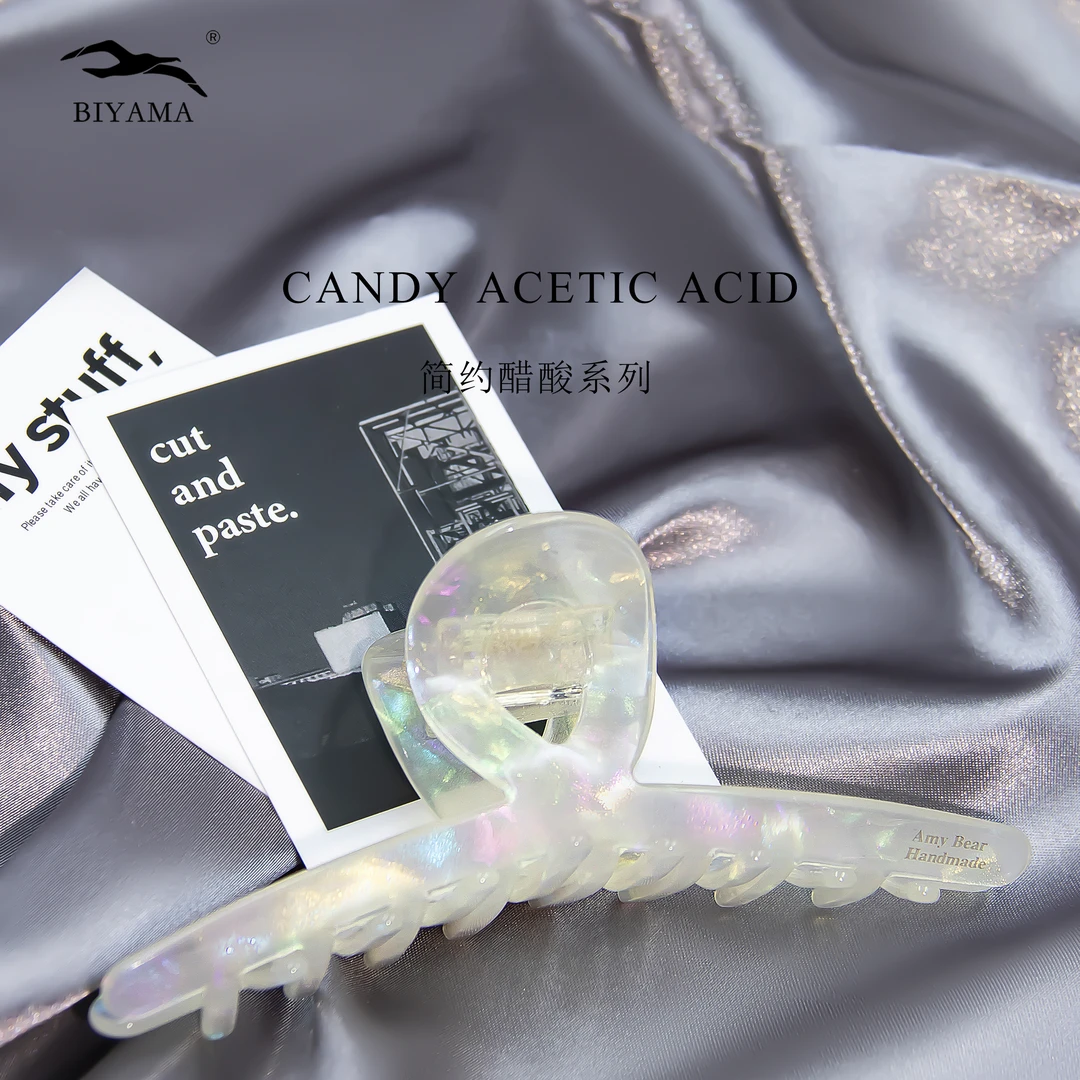 【卡娅家】2025年春夏韩国新款时尚醋酸发夹气质抓夹优雅网红鲨鱼夹