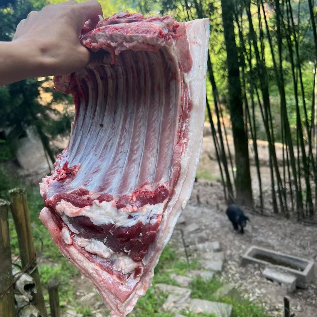 生态散养藏香猪带皮腰排五斤包邮2500g