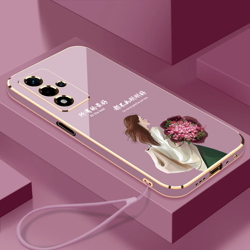 适用于OPPOA93S手机壳刚刚好挂绳防摔电镀软硅胶超薄时尚镜头保护