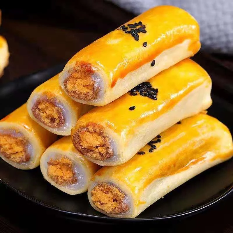 正肉松蛋黄卷宗红豆味咸蛋黄酥雪媚娘糕点网红零食品早餐整箱批发