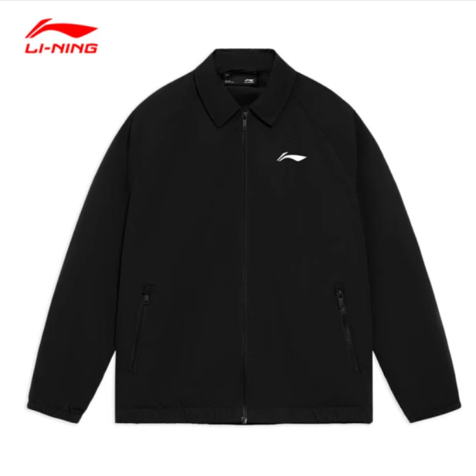 李宁立领夹克外套男款秋季美式潮流复古时尚宽松运动休闲百搭上衣