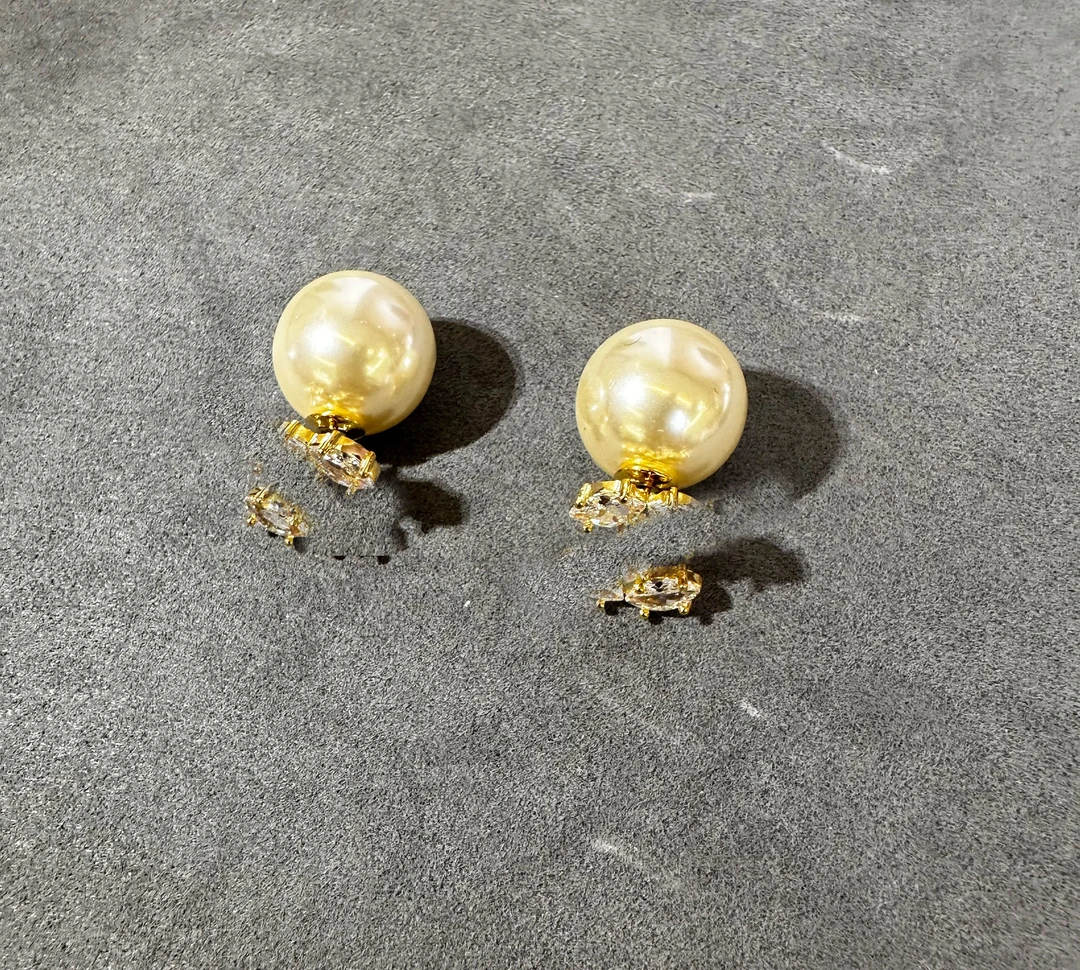 铜合金耳饰 气质轻奢时尚百搭法式小众简约设计师耳环   3392