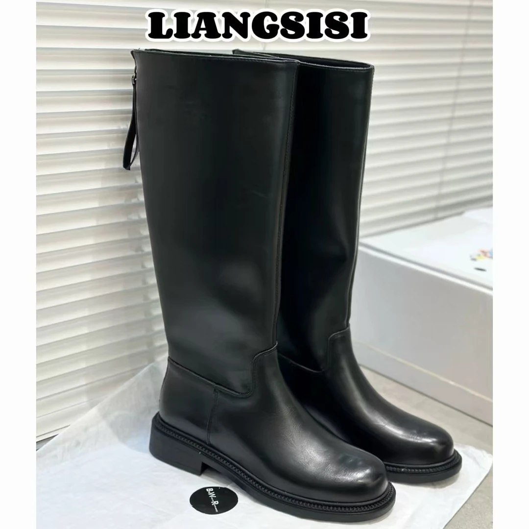 梁思思SHOES【M标长靴】2024新款秋冬马丁靴高级感经典-2927（加绒）