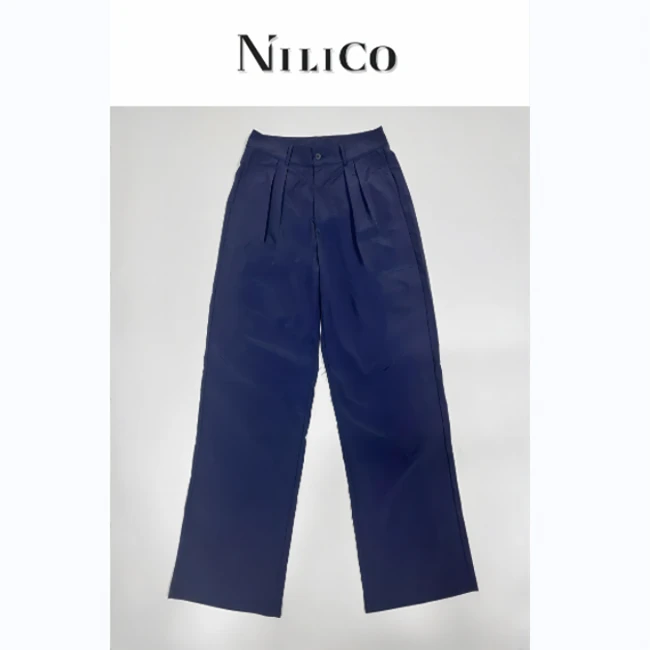 NILICO【风格塑造】薄荷曼波防晒裤时尚气质夏季通勤休闲西装直筒裤