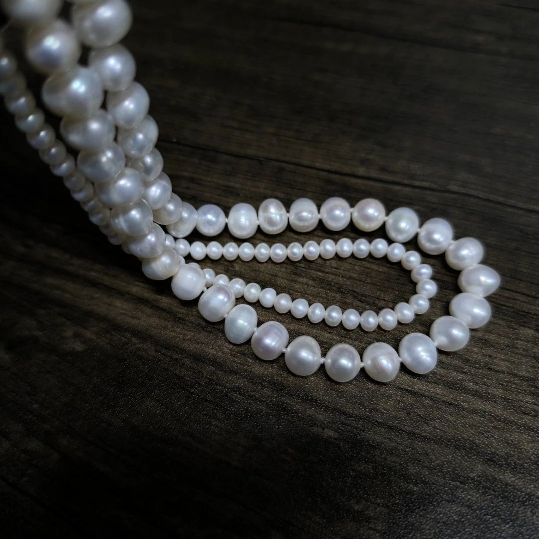 非金属玻璃项链 【梵星】多维度双层珍珠项链