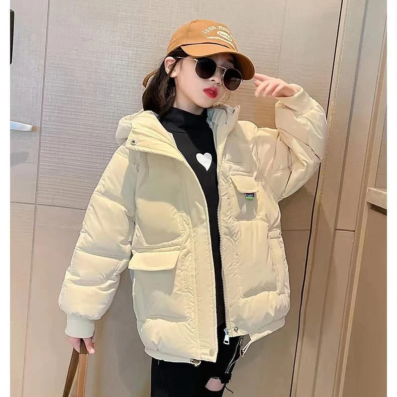 男女童服冬季加厚中大童外套新款儿童羽绒衣炸街袄洋气