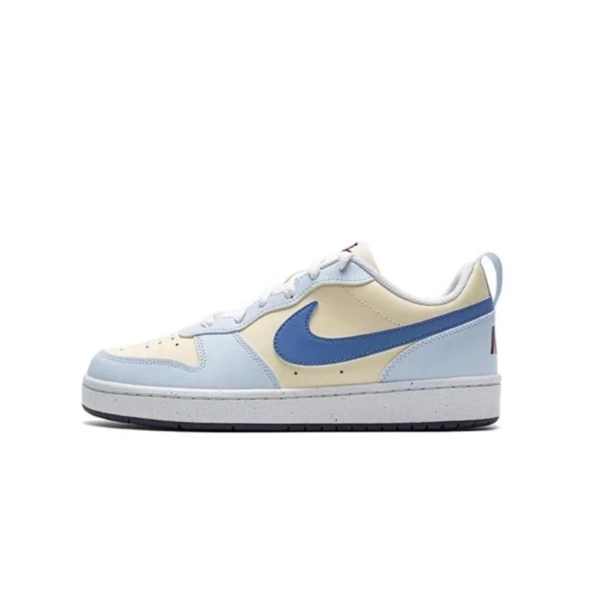 Nike耐克 Court Borough GS 女子蓝黄低帮板鞋 FV8120-141