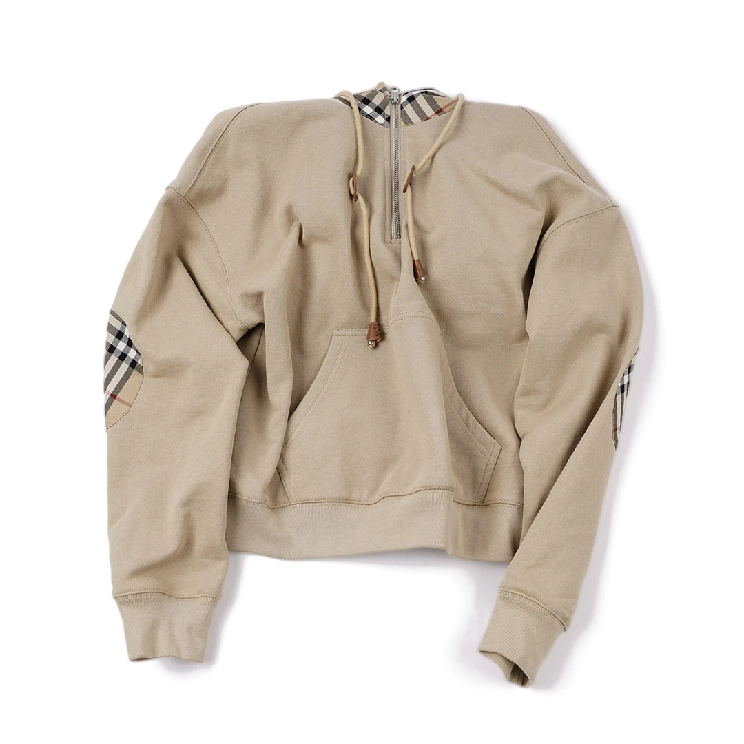 【宽松百搭显瘦卫衣】SQ24WY933经典休闲美式加绒卡其色显瘦卫衣