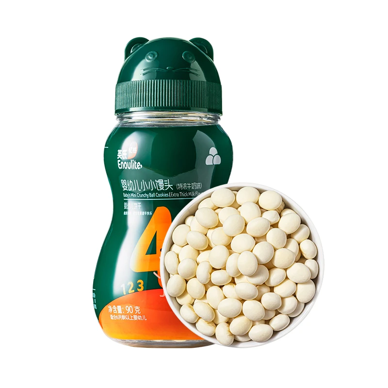 Engnice/英氏英氏忆格婴幼儿小小馒头(特浓牛奶味)90g(新老包装混发)儿童宝宝零食辅食