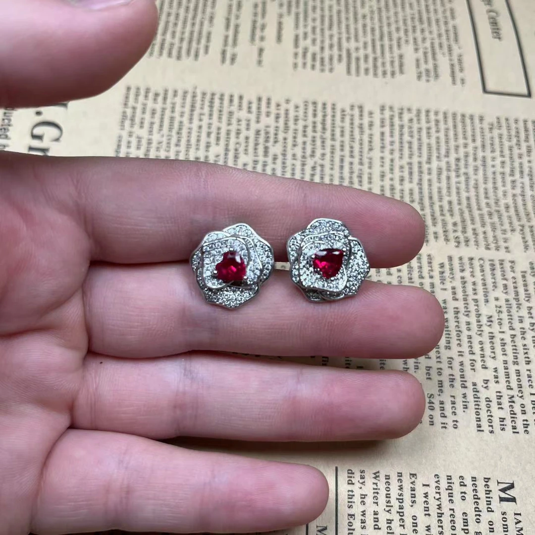 【永不熄灭的火焰】温柔红 耳钉GXE008