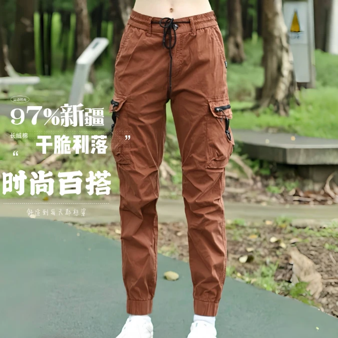 2024春夏束脚工装裤时尚多口袋长裤休闲裤小脚裤修身潮牌513款