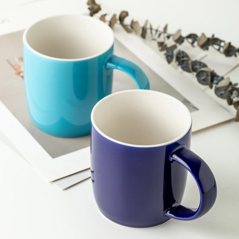 陶瓷杯子马克杯带盖创意水杯设计感杯子梦想杯伴手咖啡杯女士专用