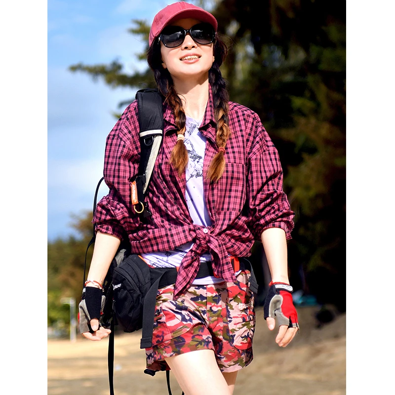 北京森林户外文艺宽松森系格子大版衬衫外套男女式情侣休闲长袖