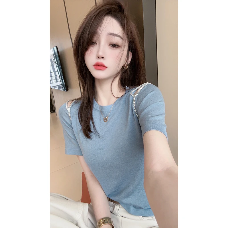 【CHEN】洋气减龄显白短袖上衣H0078