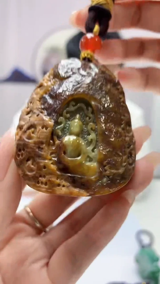 【闪购商品】定制翡翠未镶嵌5028DD-毛货吊坠271