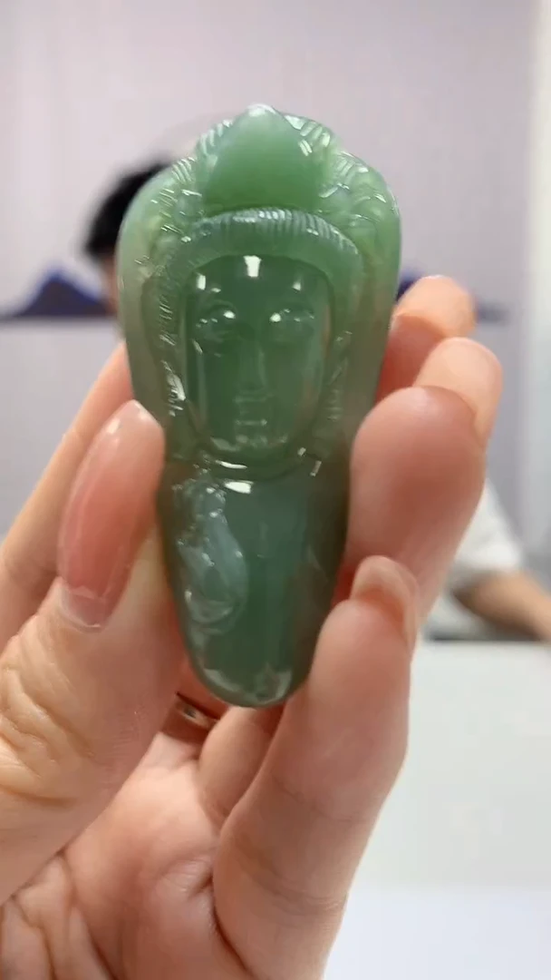 【闪购商品】定制翡翠未镶嵌5028DD-毛货吊坠104