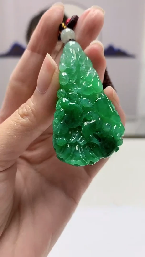 【闪购商品】定制翡翠未镶嵌4902zm-毛货挂件白菜203