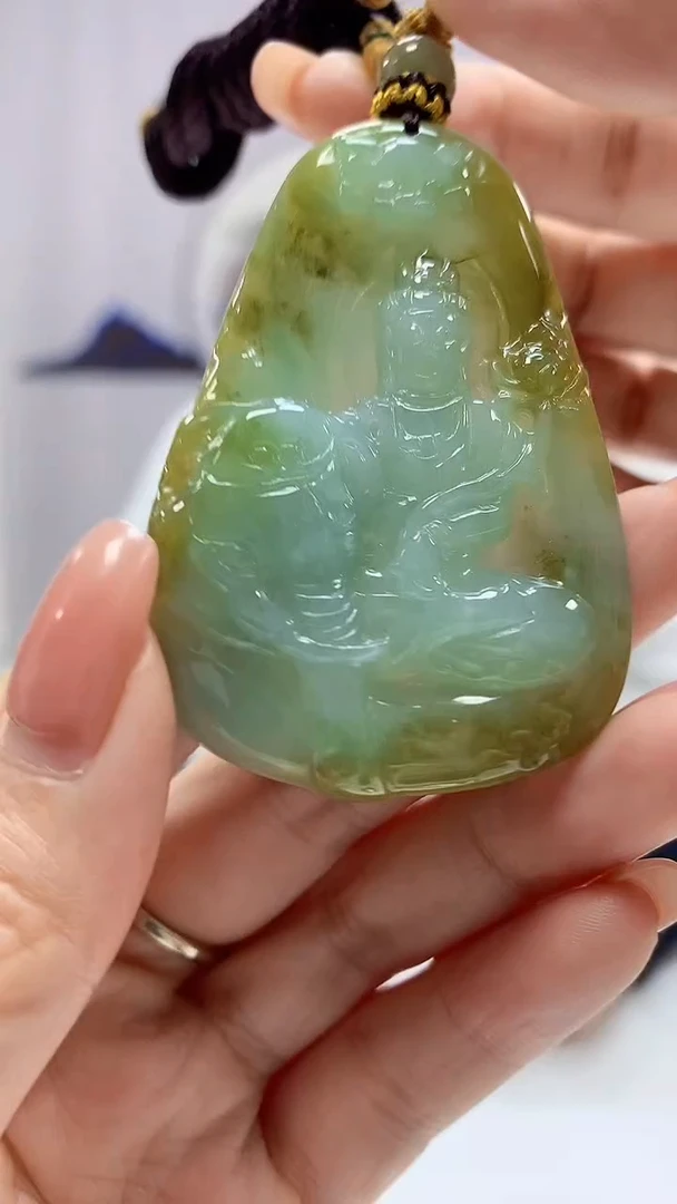 【闪购商品】定制翡翠未镶嵌4898DD-毛货吊坠40