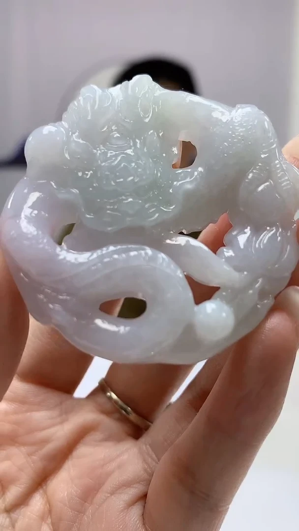 【闪购商品】定制翡翠未镶嵌5116DD-毛货龙牌100