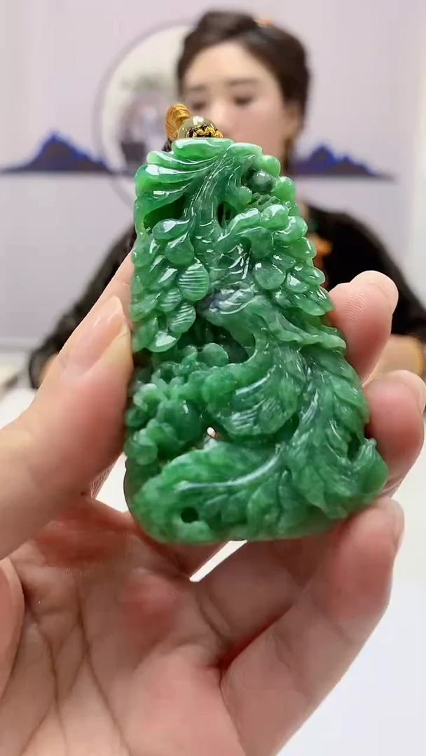 【闪购商品】定制翡翠未镶嵌4829ms-毛货107凤凰