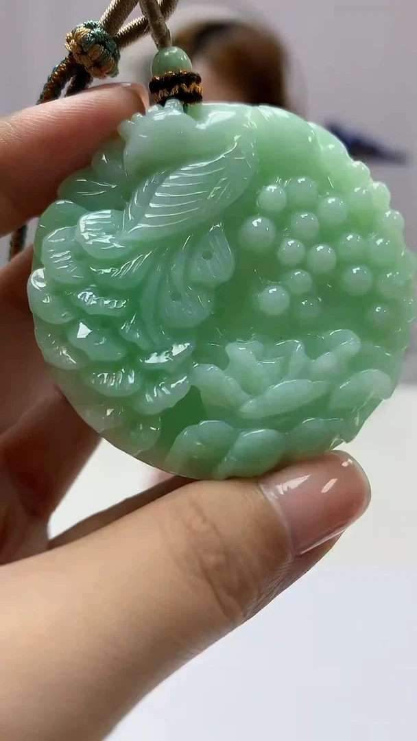 【闪购商品】定制翡翠未镶嵌4852ms-毛货挂件19