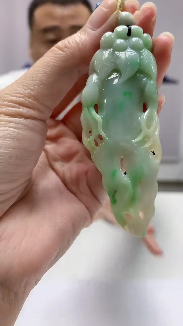【闪购商品】定制翡翠未镶嵌4898zm-毛货挂件128