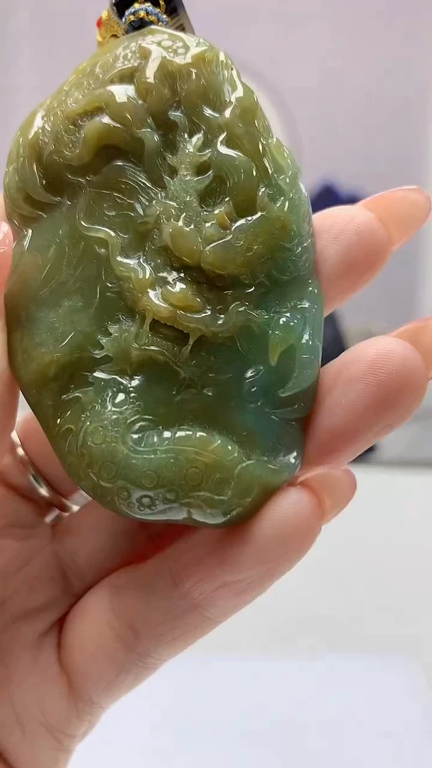 【闪购商品】定制翡翠未镶嵌5028DD-毛货龙牌306