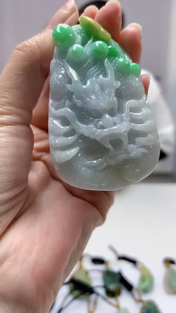 【闪购商品】定制翡翠未镶嵌4898zm-毛货挂件10