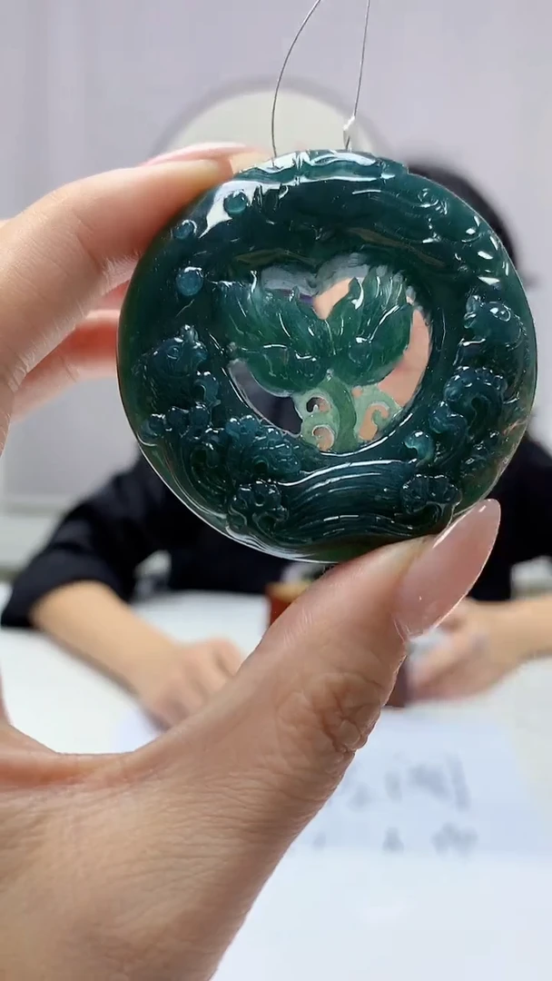 【闪购商品】定制翡翠未镶嵌3123DD-毛货吊坠86