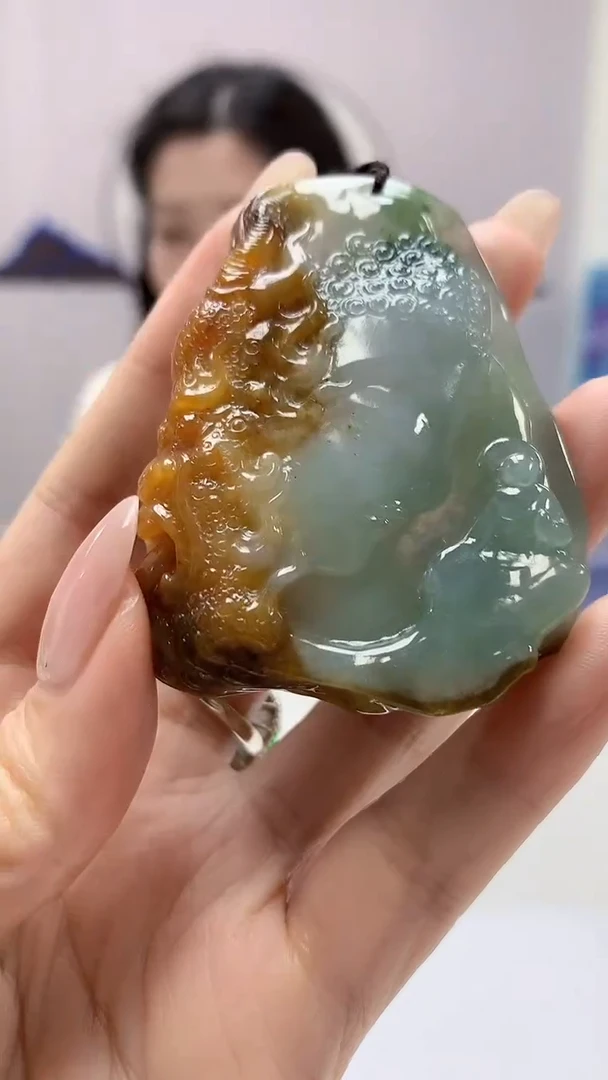 【闪购商品】定制翡翠未镶嵌0405DD-毛货吊坠配链子116