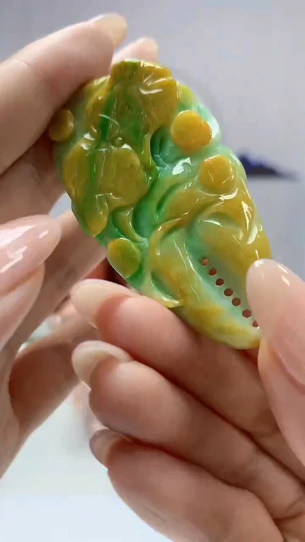 【闪购商品】定制翡翠未镶嵌4852DD-毛货吊坠3