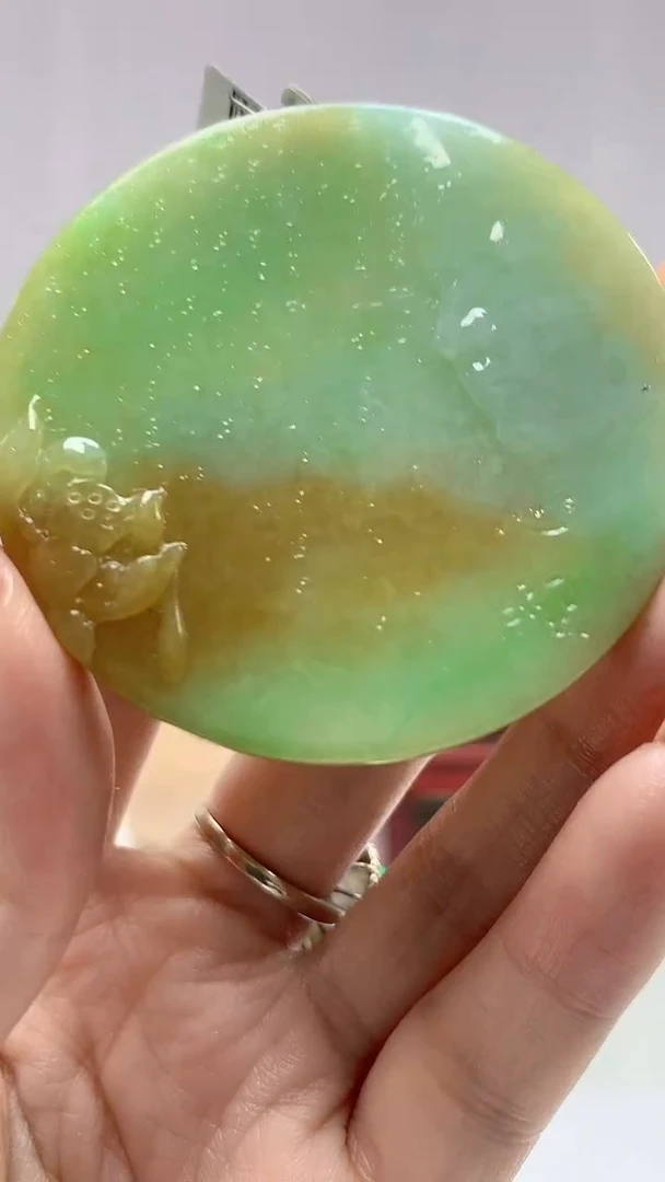 【闪购商品】定制翡翠未镶嵌5029DD-毛货吊坠38