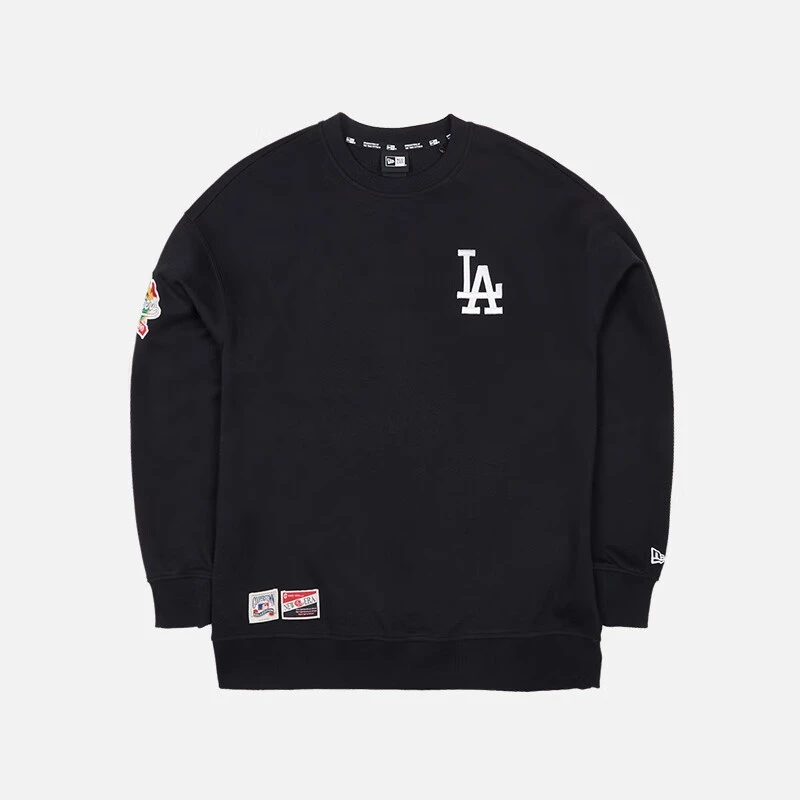 New Era MLB系列 纽约洋基队 圆领套头字母刺绣卫衣 男女同款