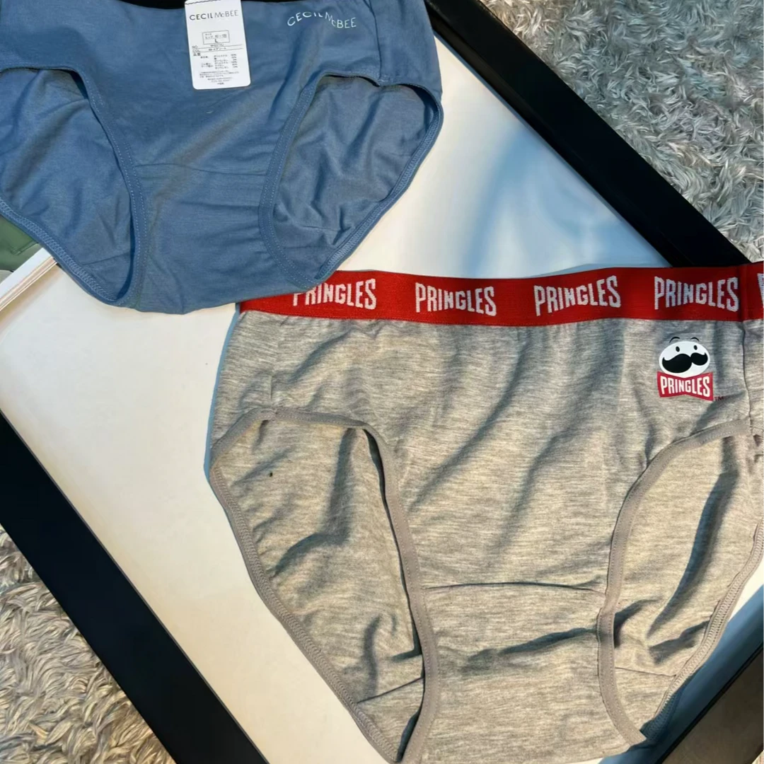 开播*福*利23003女款腰头字母三角裤运动舒适透气中腰底裤时尚