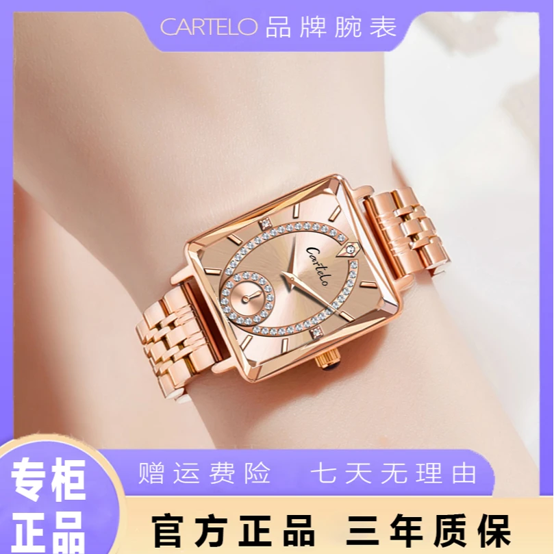 气质时尚经典轻奢系列女款手表镶钻精致百搭时尚女士腕表 CYT