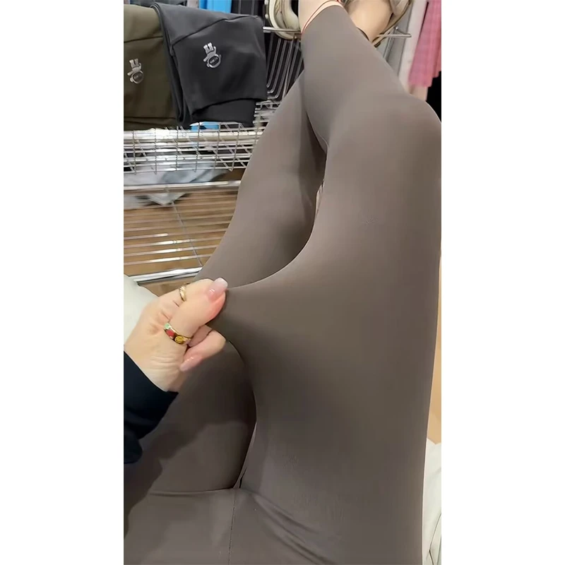 鲨鱼裤女外穿春秋薄款小个子无痕瑜伽裤黑色收腹提臀打底裤芭比裤