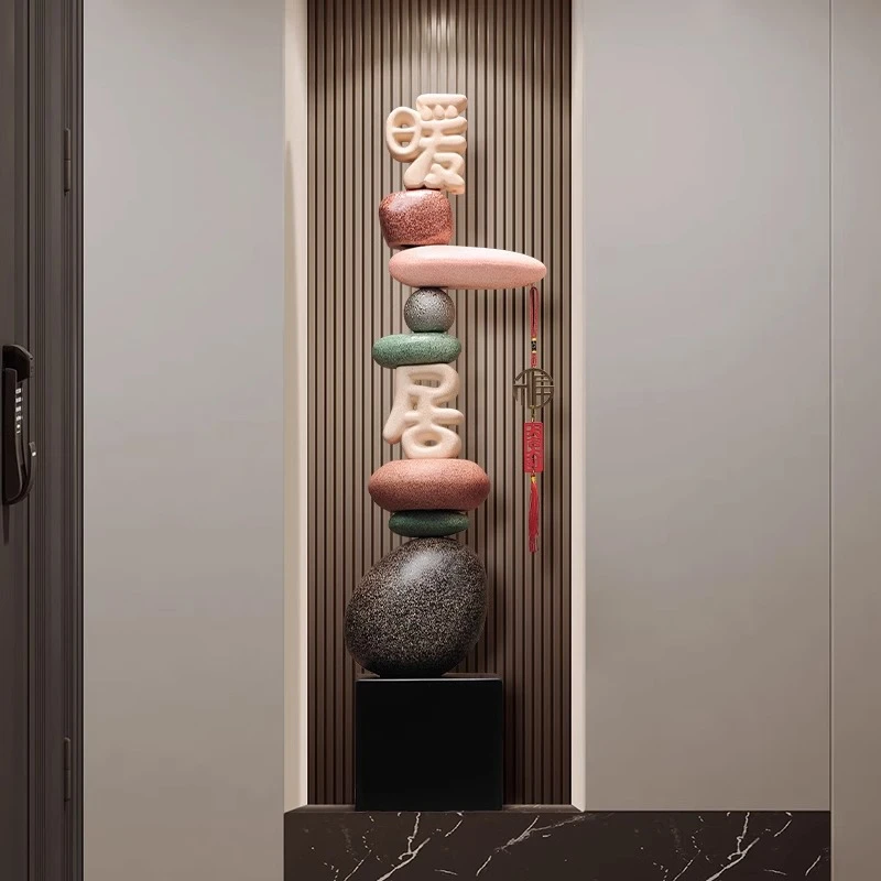 客厅玄关时来运转大型摆件暖居电视柜旁边落地装饰品乔迁新居礼物