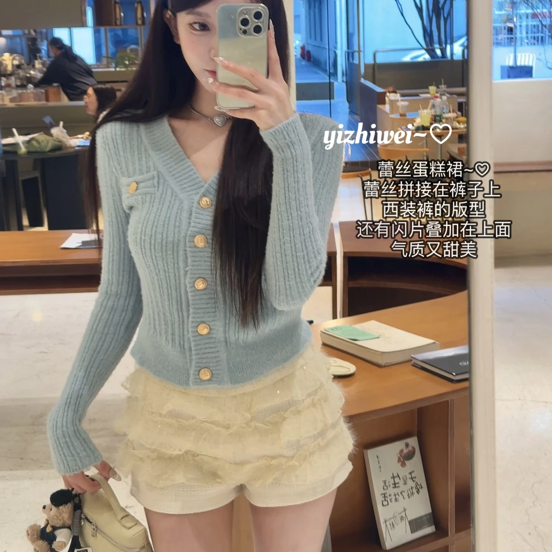 一芝薇velvet《Sweet》蕾丝蛋糕裙