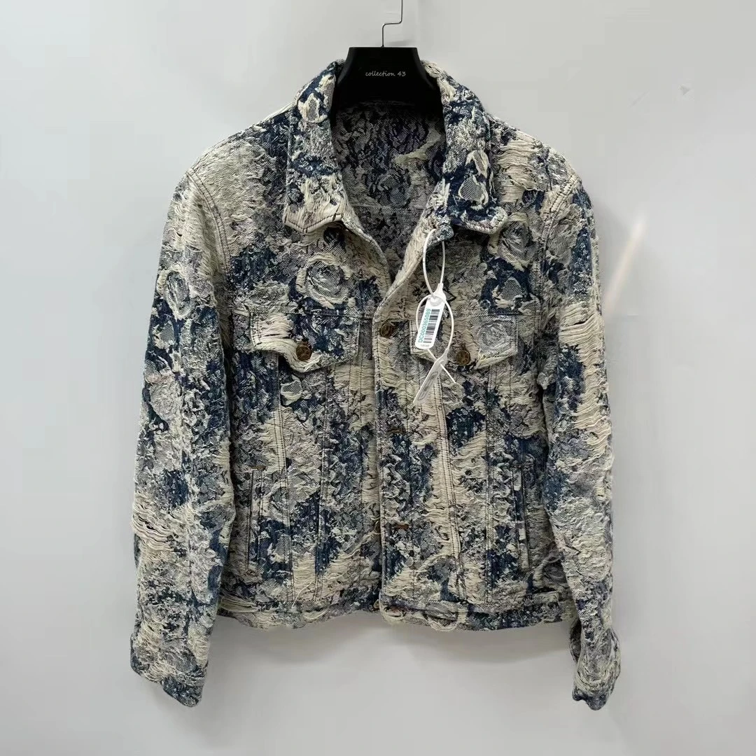 louis vuitton 23蓝色植物花卉牛仔夹克 /52/未使用