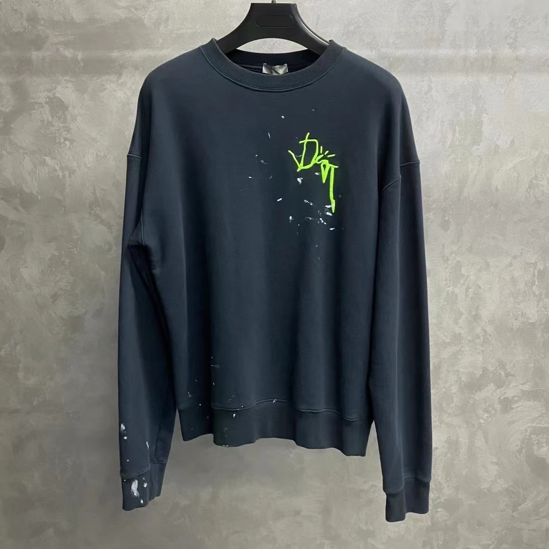 dior travis scott黑色喷绘图案logo卫衣/Xs/99新