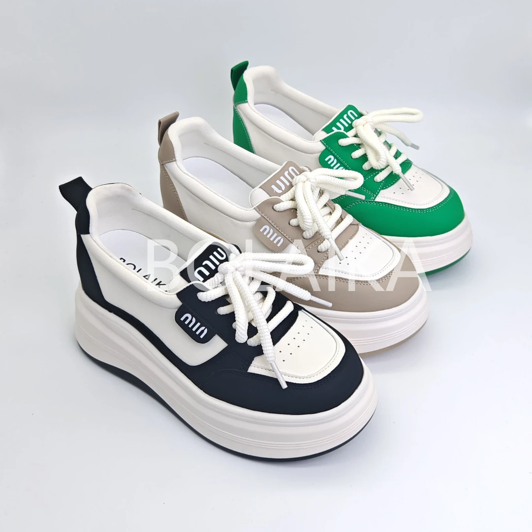 增高8cm2024新款夏季运动复古系带拼色百搭厚底增高女鞋软底8534