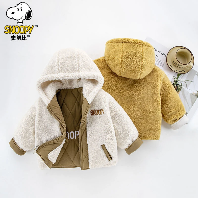 史努比2024新款时尚潮流休闲保暖连帽外套自SZZC148