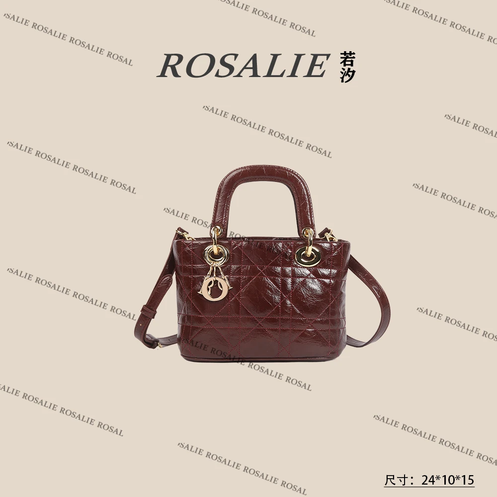 【若汐Rosalie】BF-66056-酒红色 秋冬新款轻奢小包