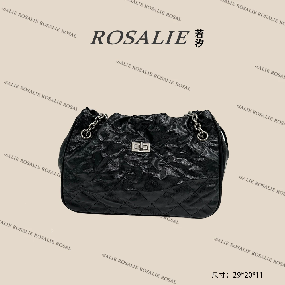 【al】ZT-D7089-黑色轻奢女士百搭通勤斜挎包